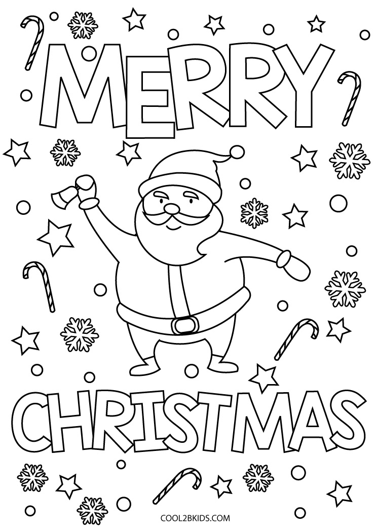 merry christmas images coloring pages