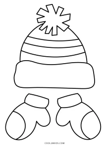 preschool coloring pages for winter