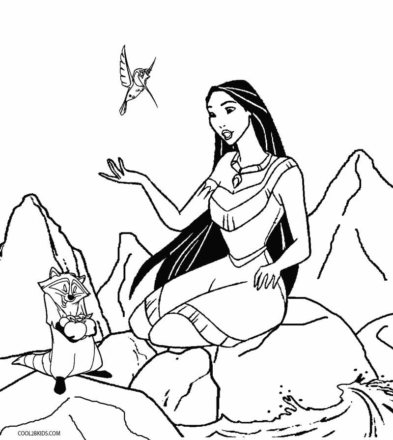 30 Disegni di Pocahontas da Colorare  Pagine da colorare disney, Disegni,  Disegni da colorare