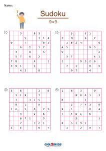 Free Printable Sudoku 3x3 D001