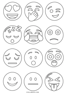 free printable emoji coloring pages for kids