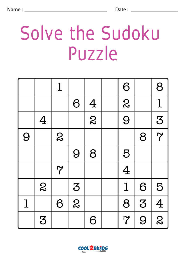 Free Printable Easy Sudoku Puzzles Free Printable Easy Sudoku Puzzles