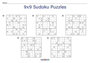 Free Printable Medium Sudoku with the Answer #5269