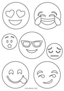 Free Printable Emoji Coloring Pages For Kids