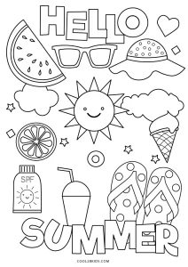 Free Printable Summer Coloring Pages For Kids