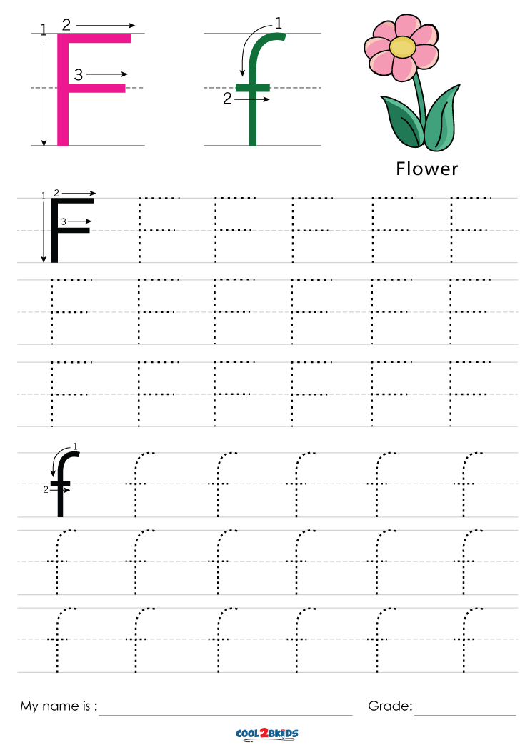Free Printable Letter F Tracing Worksheets Free Printable Letter F Tracing Worksheets