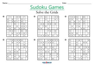 Free Printable Sudoku Puzzles - Cool2bKids