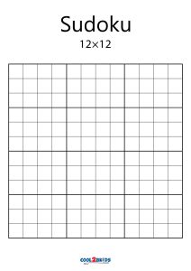 free printable blank sudoku puzzles