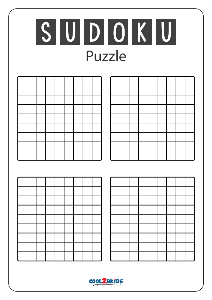 Printable Sudoku Puzzles 9X9  Crucigramas imprimibles, Rompecabezas para  imprimir, Sudokus