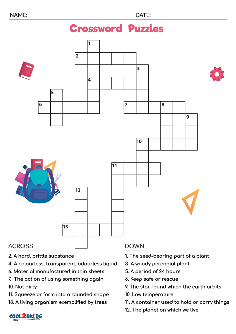 Simpler crossword. Crossword for Beginners.