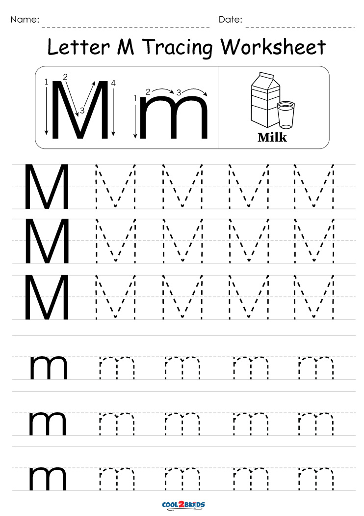 Free Printable M Worksheets