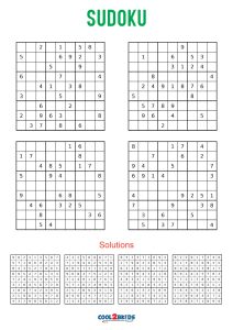 Free Printable Medium Sudoku with the Answer #6538