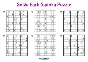brugervejledning fløjte klippe Free Printable Sudoku 6 Per Page Puzzles
