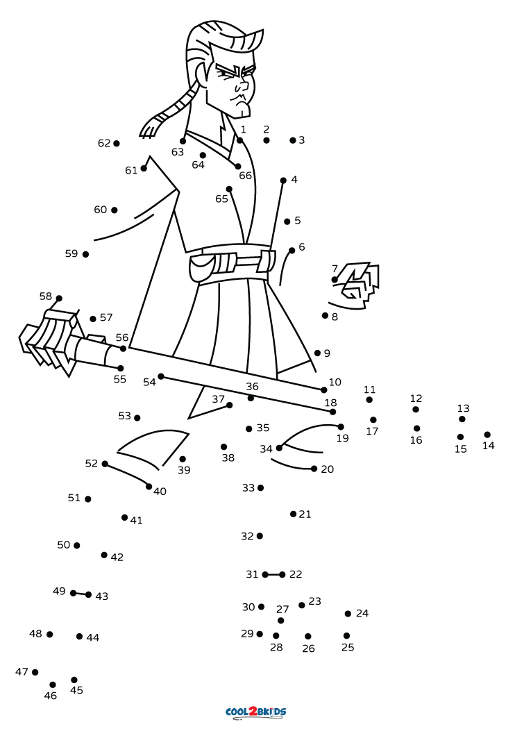 Free printable star wars dot to dot