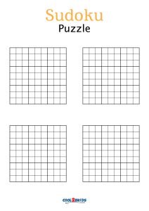 free printable blank sudoku puzzles