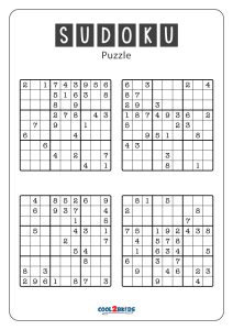 Free Printable Sudoku Puzzles