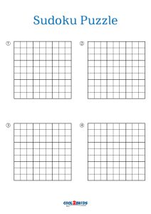 free printable blank sudoku puzzles