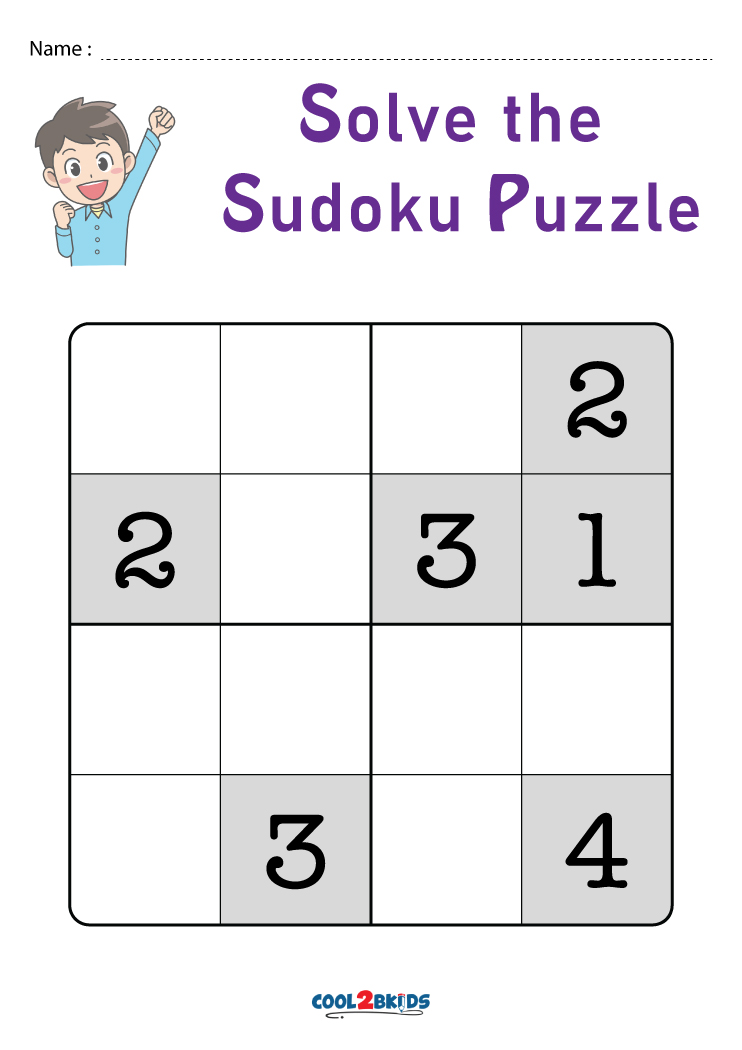 Free Printable Sudoku for Kids