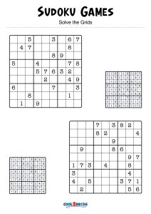 Free Printable Medium Sudoku with the Answer #5527