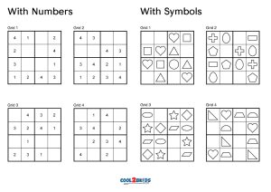 4x4 Sudoku Puzzles for Kids