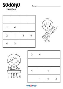 1200 Easy Sudoku for Kids 4x4 - Bundle Graphic by PrintablePDFStore ·  Creative Fabrica