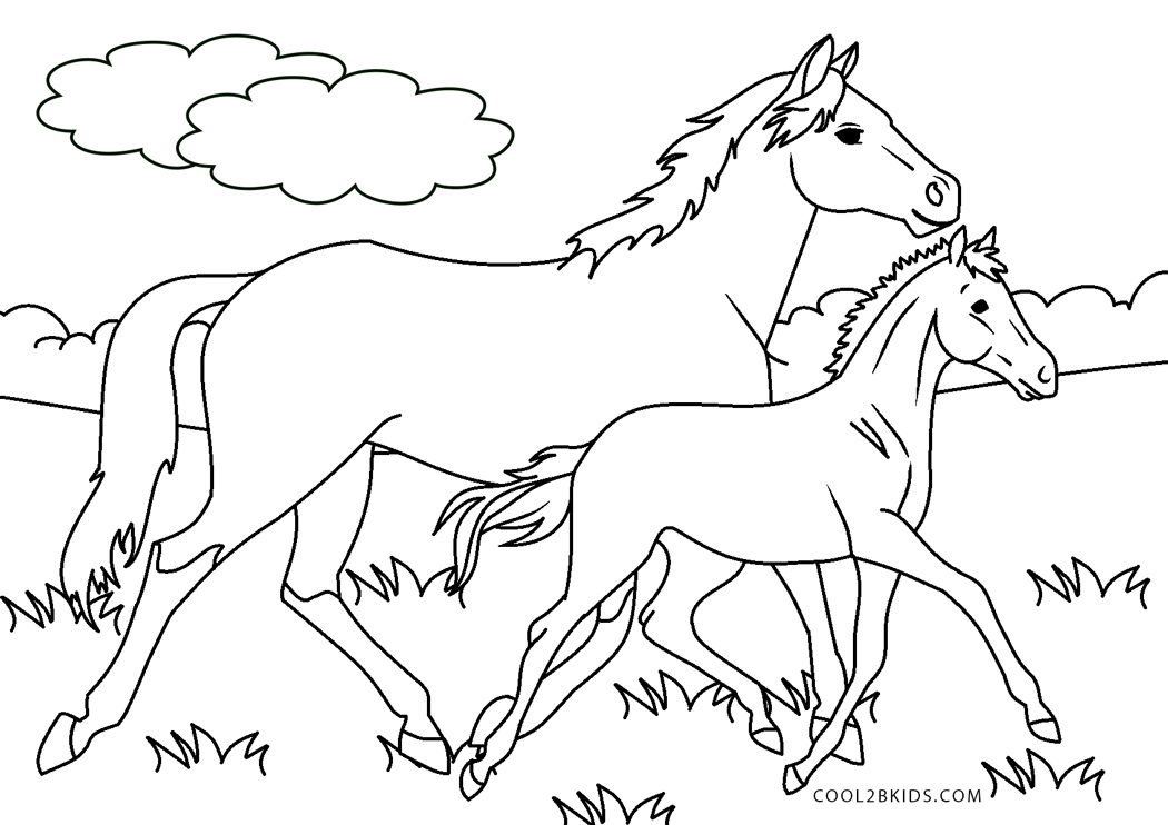 Paard Kleurplaten Gratis Printen Voor Kinderen