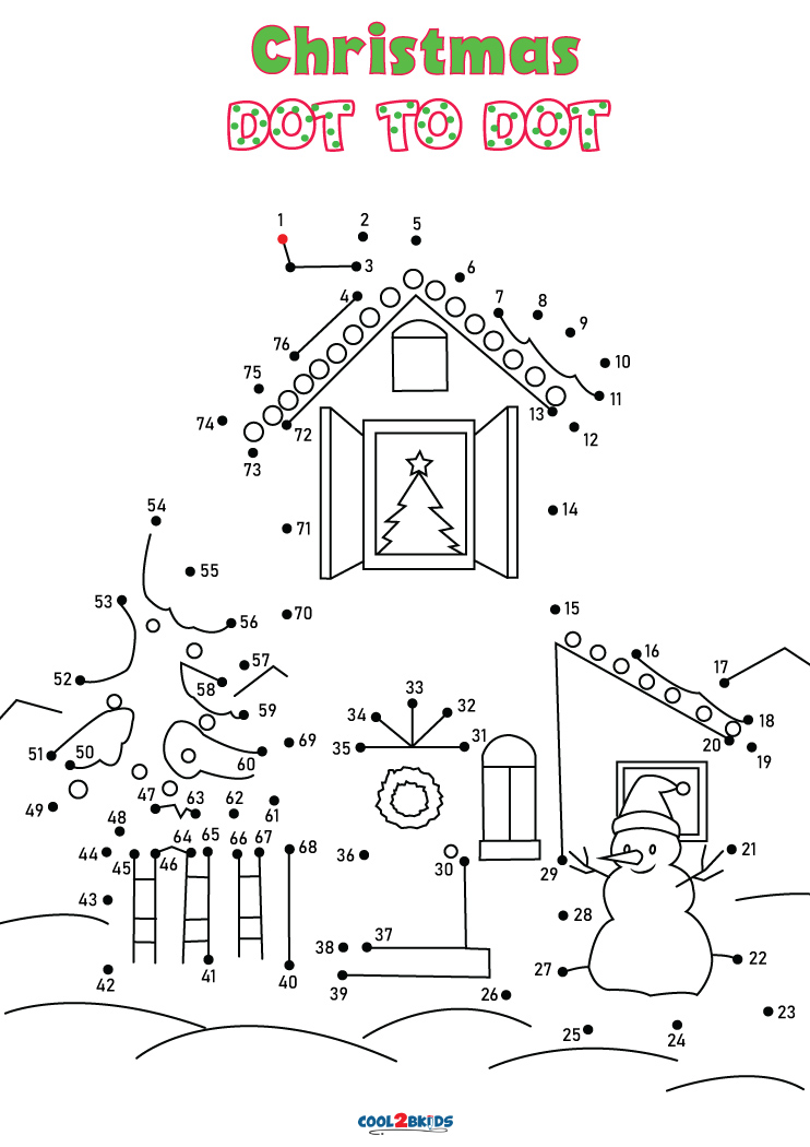Free Christmas Dot to Dot Printables