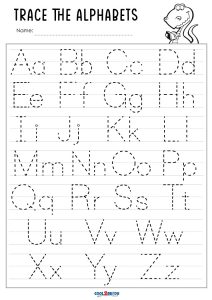 free printable letter alphabet tracing worksheets