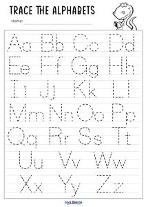 pre k worksheets alphabet tracing