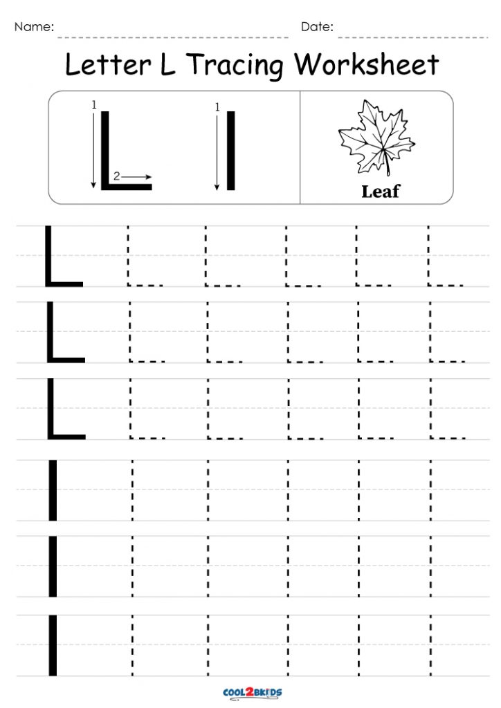 Free Printable Letter L Tracing Worksheets
