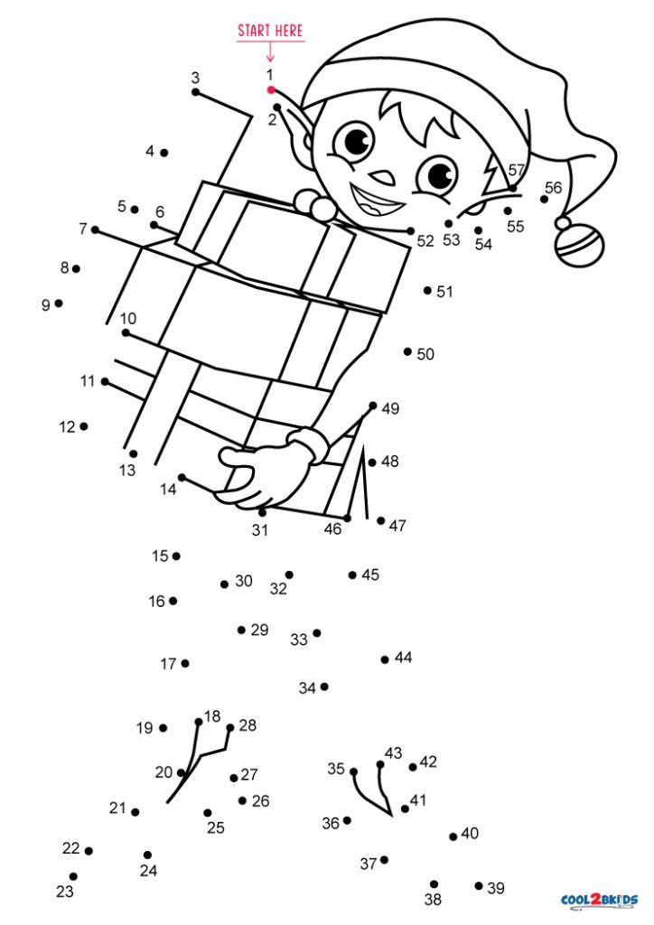 Free Christmas Dot to Dot Printables