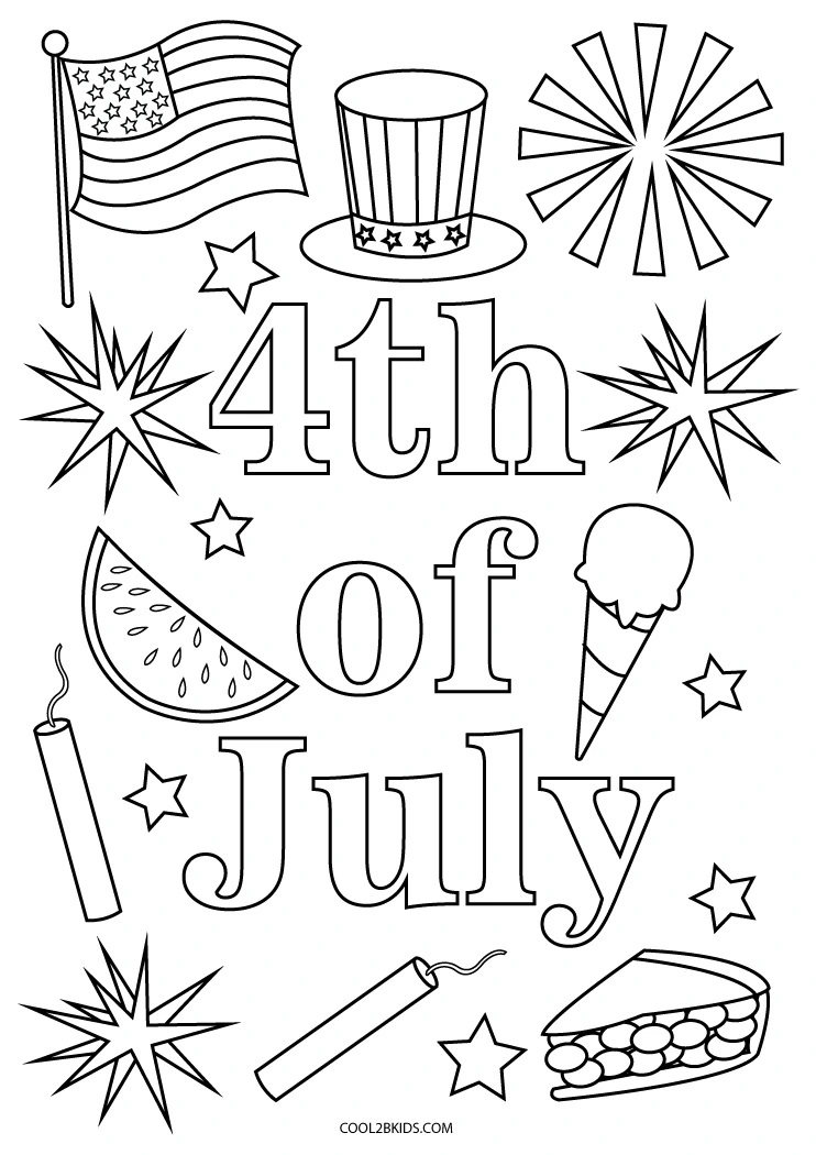 Free Printable 4th of July Coloring Pages For Kids