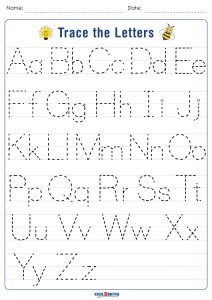 pre k worksheets alphabet tracing