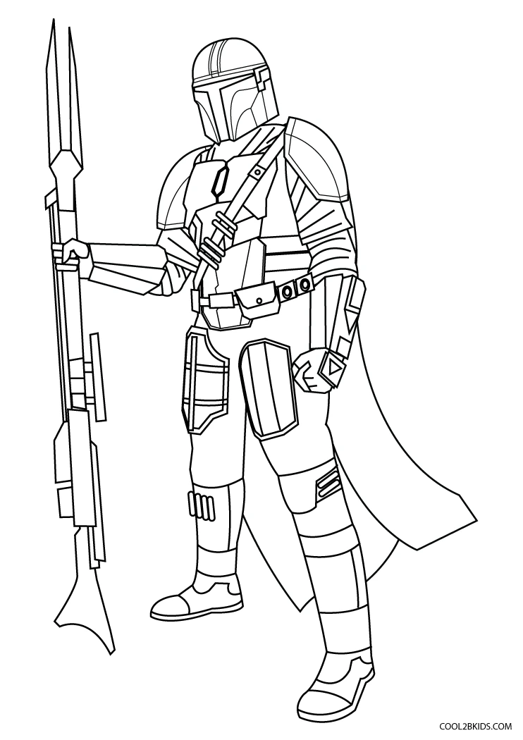 free star wars coloring pages boba fett