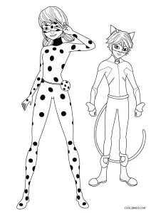 Miraculous Lady bug e Cat noir - Para Imprimir e Colorir  Ladybug coloring  page, Disney coloring pages, Cartoon coloring pages