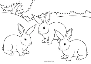 Free Printable Bunny Coloring Pages For Kids