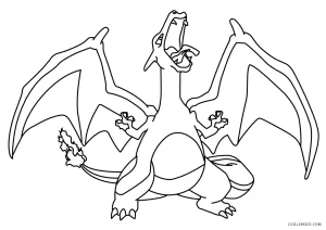 🖍️ Pokémon Charizard - Printable Coloring Page for Free 