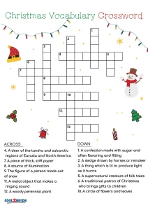 Free Printable Christmas Crossword Puzzles