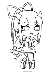 Gacha Life Coloring Pages Printable for Free Download