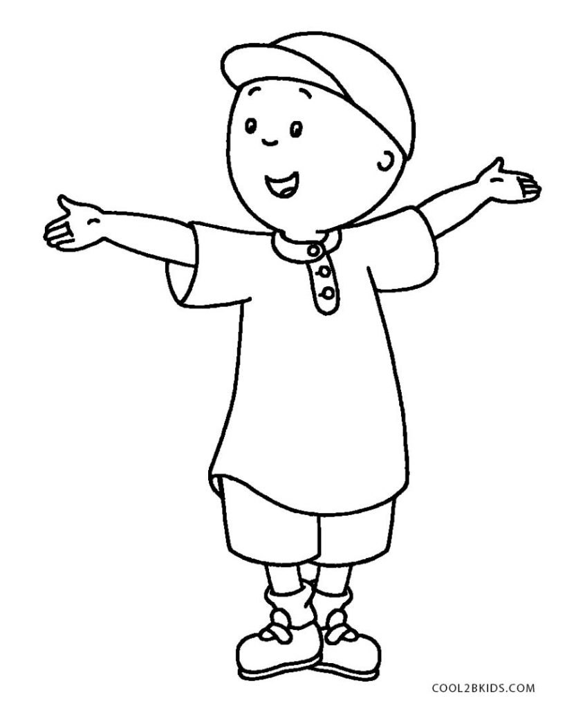 Caillou Kleurplaten Gratis Printen Voor Kinderen
