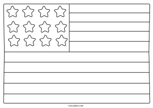 Free Printable American Flag Coloring Pages For Kids