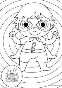 63 Coloring Pages Ryan's World  HD