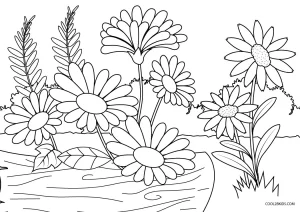 simple grass coloring pages