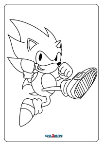 Super Sonic coloring pages. Free Printable Super Sonic coloring pages.