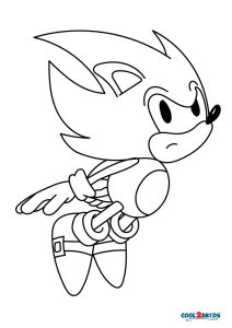 Free Coloring Pages Of Super Sonic Emeralds - Sonic Desenho Para Colorir,  HD Png Download, free png download