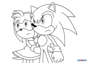 coloring pages amy rose
