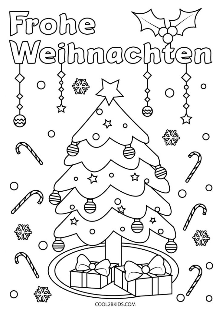 Ausmalbilder Frohe Weihnachten Malvorlagen Kostenlos zum Ausdrucken