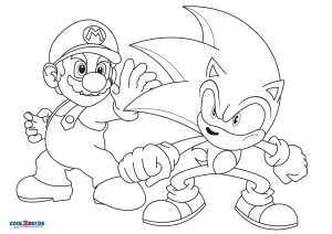 Sonic the Hedgehog coloring page - Drawing 1  Hedgehog colors, Mermaid  coloring pages, Super mario coloring pages