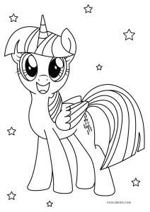 Twilight Sparkle My Little Pony Coloring Pages – Printable and Free