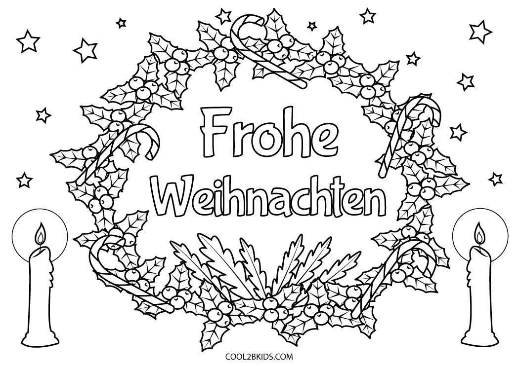 Ausmalbilder Frohe Weihnachten Malvorlagen Kostenlos zum Ausdrucken